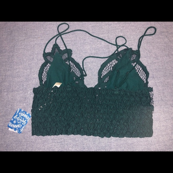 🆕 ⭐️ Free People sexy Adella Bralette Green NWT - Picture 7 of 10